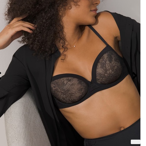 NWT Soma Lightest Lift Lined Demi Underwire Lace Bra 32 B Light Tan Nude #0302 - Picture 12 of 14